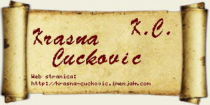Krasna Čučković vizit kartica